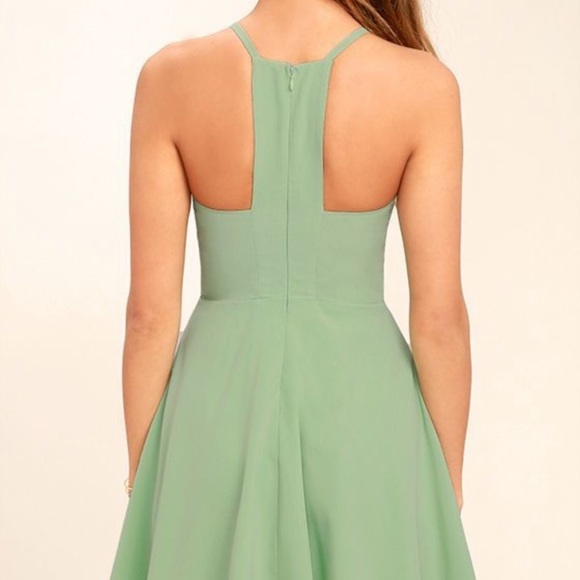 Mint Green | lulus | racer back | skater dress | size XS - Picture 4 of 12